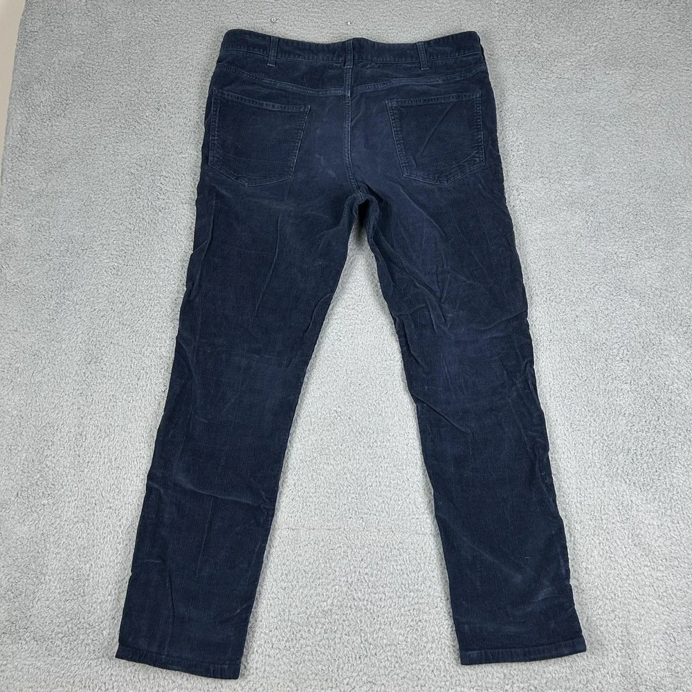 Spoke Pants Mens‎ 36 Blue Fives Corduroy Stretch 5 Pocket Button Fly Slim Fit